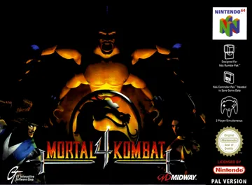 Mortal Kombat 4 (Europe) box cover front